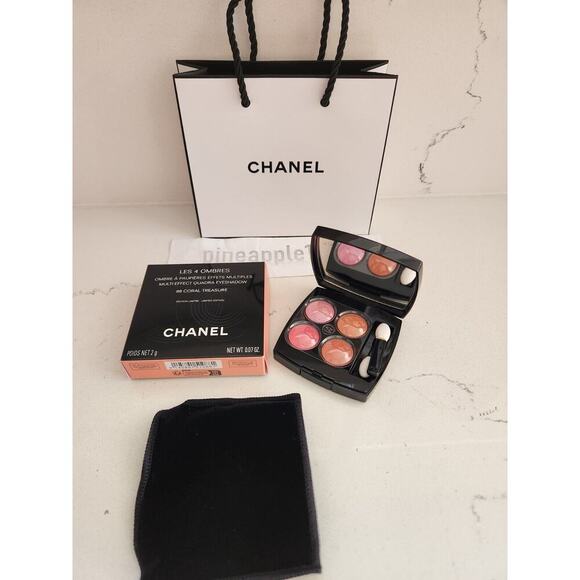 NIB CHANEL LES 4 OMBRES Multi-Effect Quadra Eyeshadow #CORAL TREASURE Spring - Picture 1 of 8